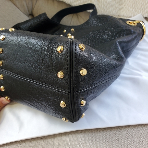 Michael Kors Astor black satchel with gold studs - Picture 10 of 10